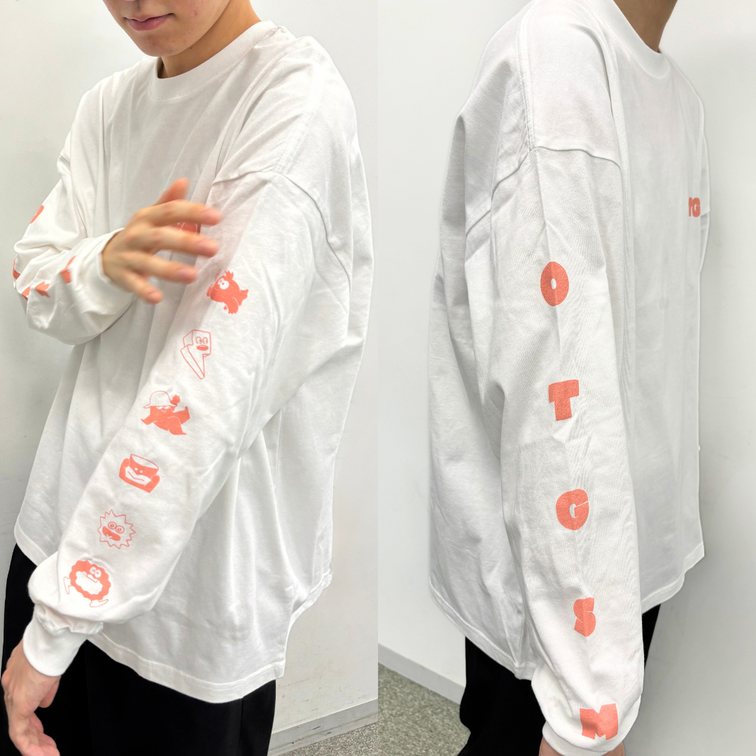 "OTGSM" NEWロゴ　ロンT　チュチュピンク