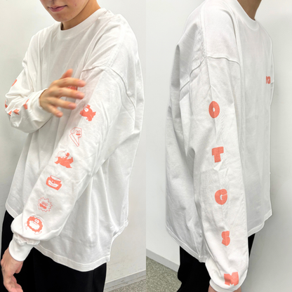 "OTGSM" NEWロゴ　ロンT　チュチュピンク