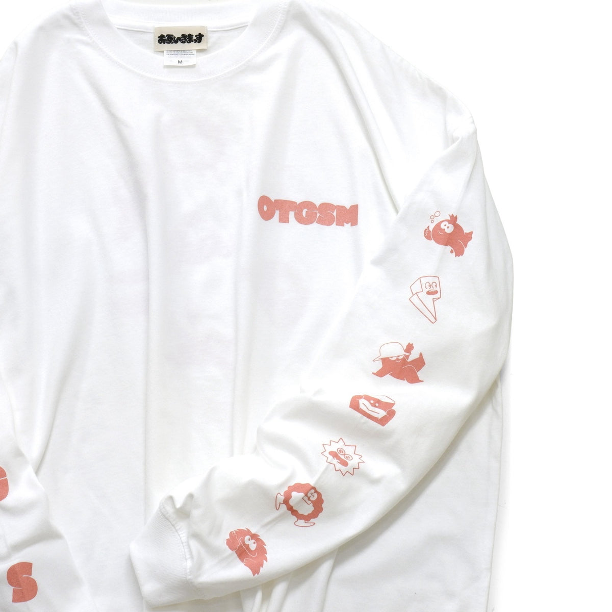 "OTGSM" NEWロゴ　ロンT　チュチュピンク