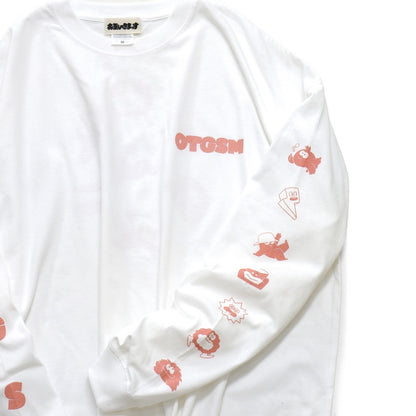 "OTGSM" NEWロゴ　ロンT　チュチュピンク