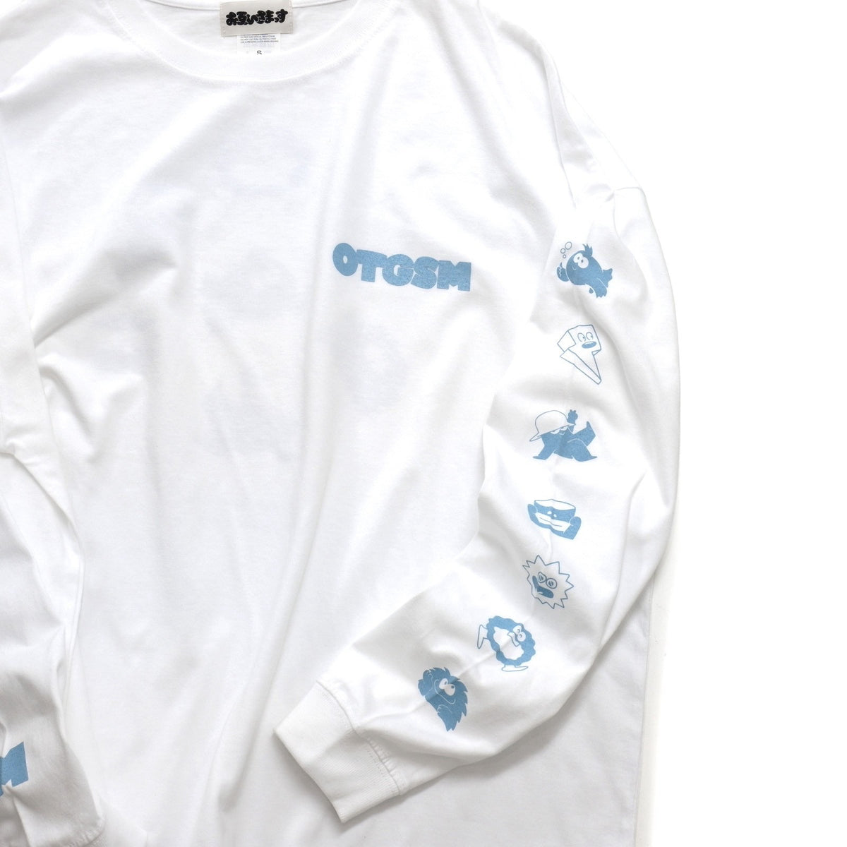 "OTGSM" NEWロゴ　ロンT　ジーンズブルー