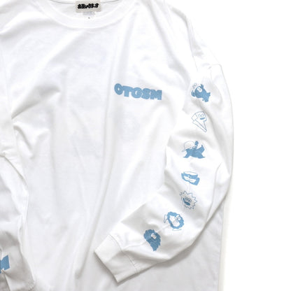 "OTGSM" NEWロゴ　ロンT　ジーンズブルー